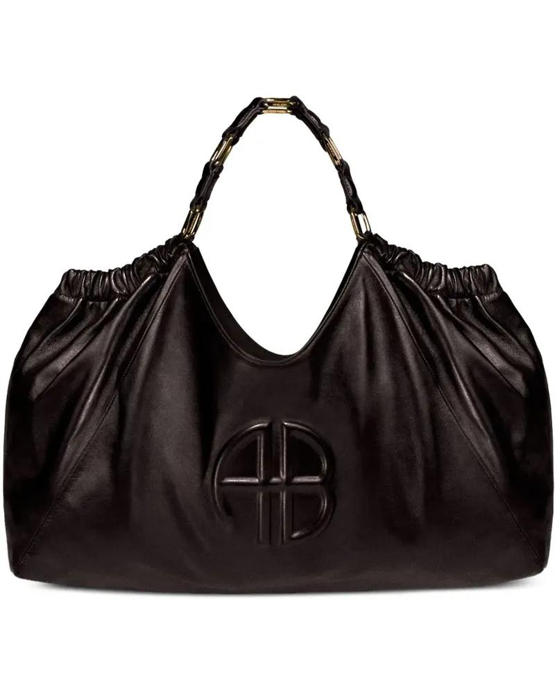 Anine Bing Mittelgroßer Kate Kordelzug-Tote Bag mit Logo-Prägung - Rot Rot
