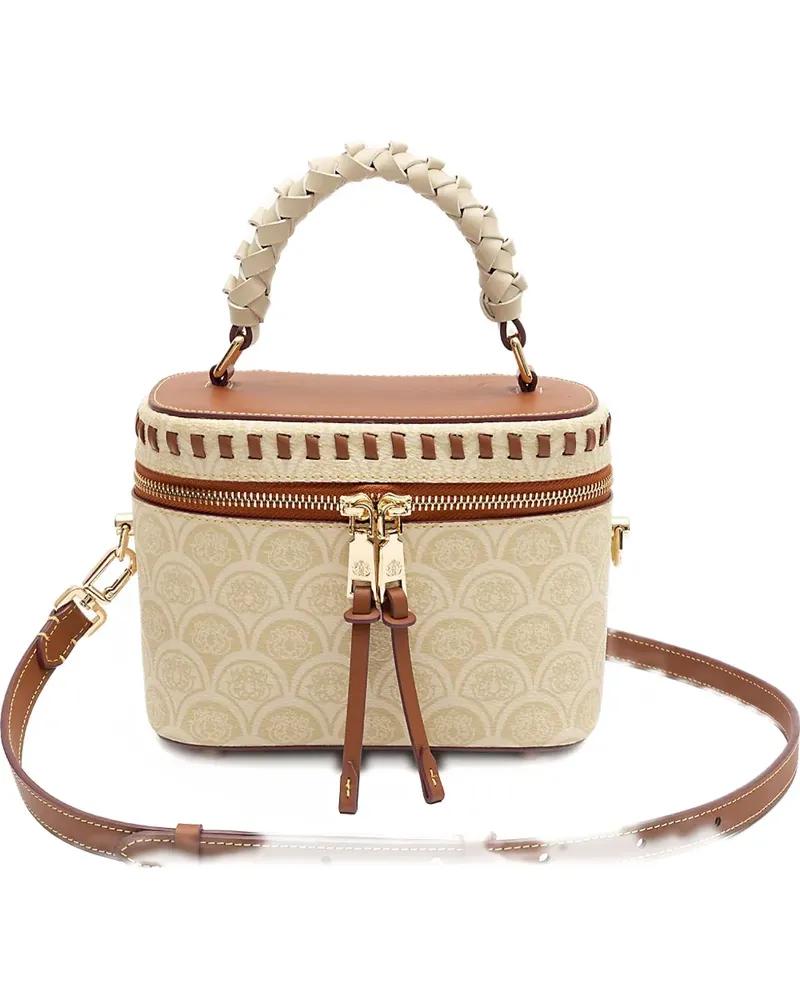 ISLA Sirena canvas shoulder bag - Nude Nude