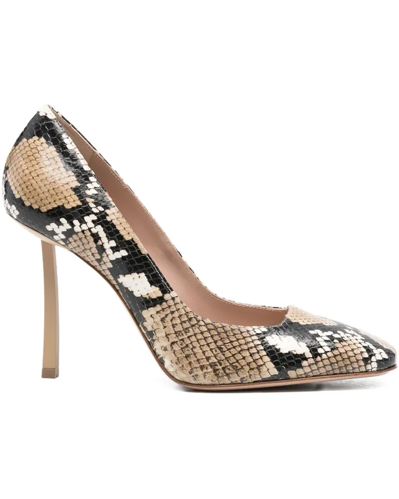 Le Silla Pumps mit eckiger Kappe 90mm - Nude Nude