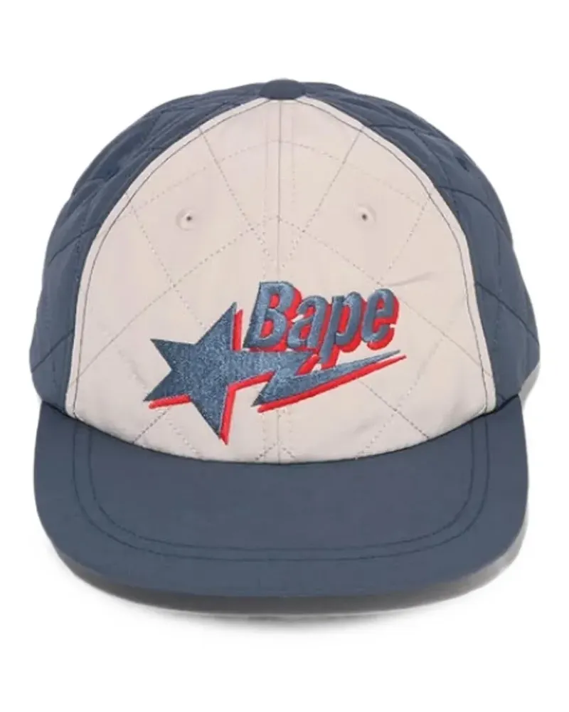 BAPE BAPE STA logo quilted baseball cap - Blau Blau