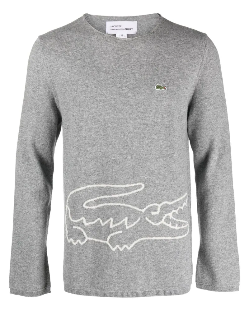 Comme des Garçons Pullover mit Logo-Patch - Grau Grau