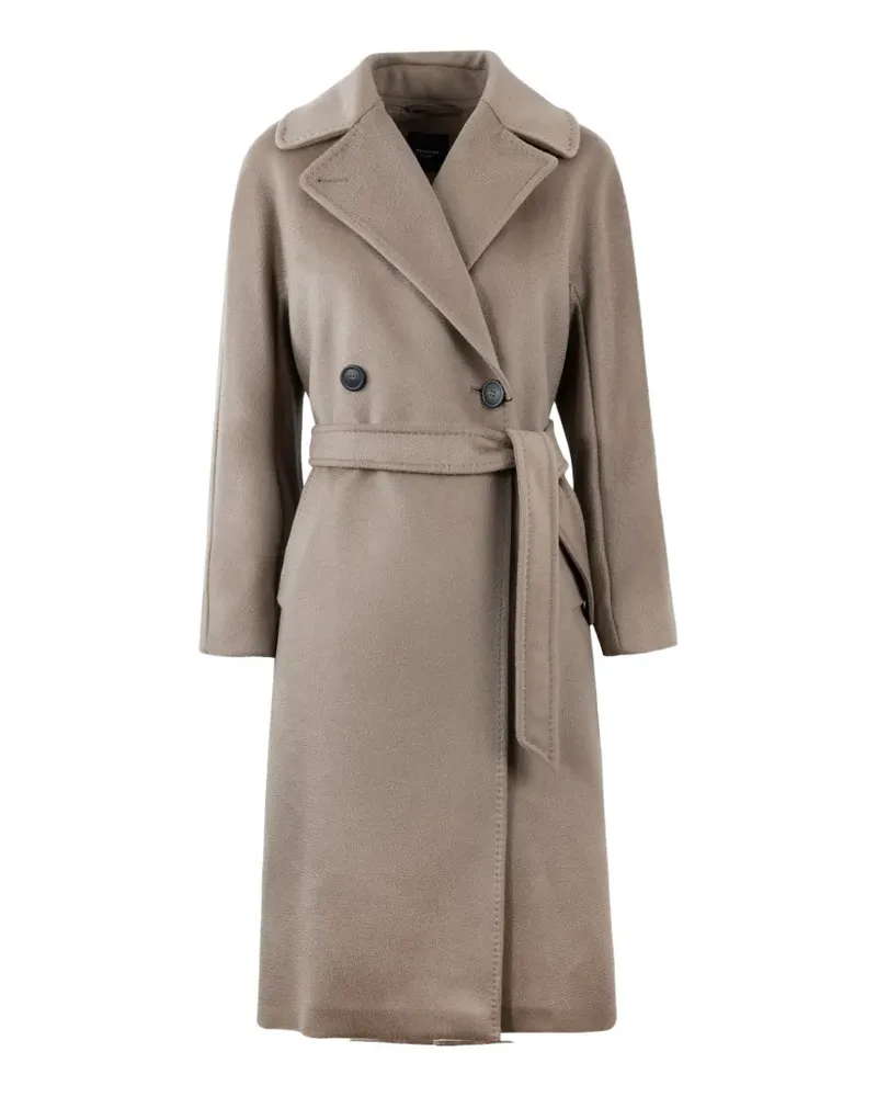 Max Mara Doppelreihiger Resina Mantel - Nude Nude