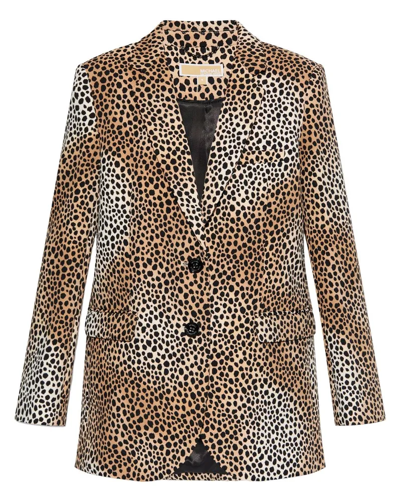 Michael Kors Blazer mit Geparden-Print - Nude Nude