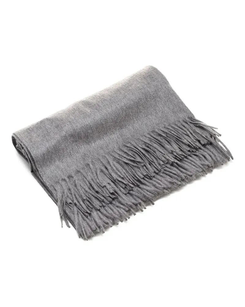 Al Duca D’Aosta 1902 fringed cashmere scarf - Grau Grau