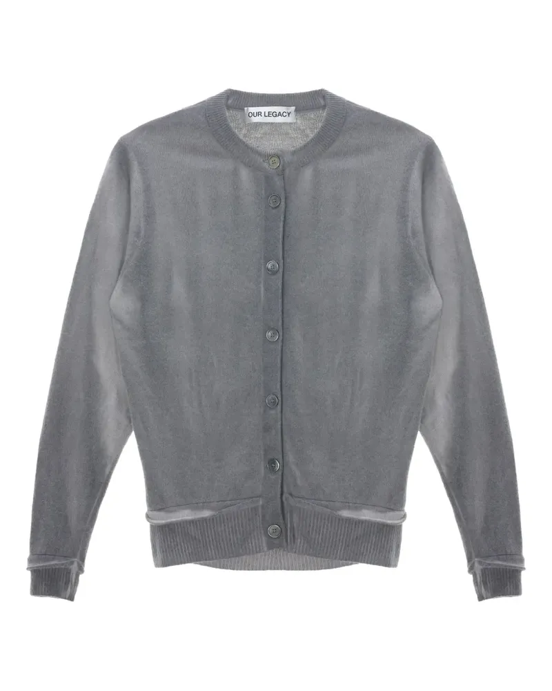 Our Legacy Dual button-fastening cardigan - Grau Grau
