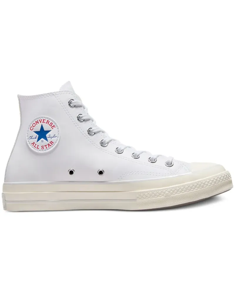 Converse Chuck 70 Leather Hi White Sneakers - Weiß Weiß