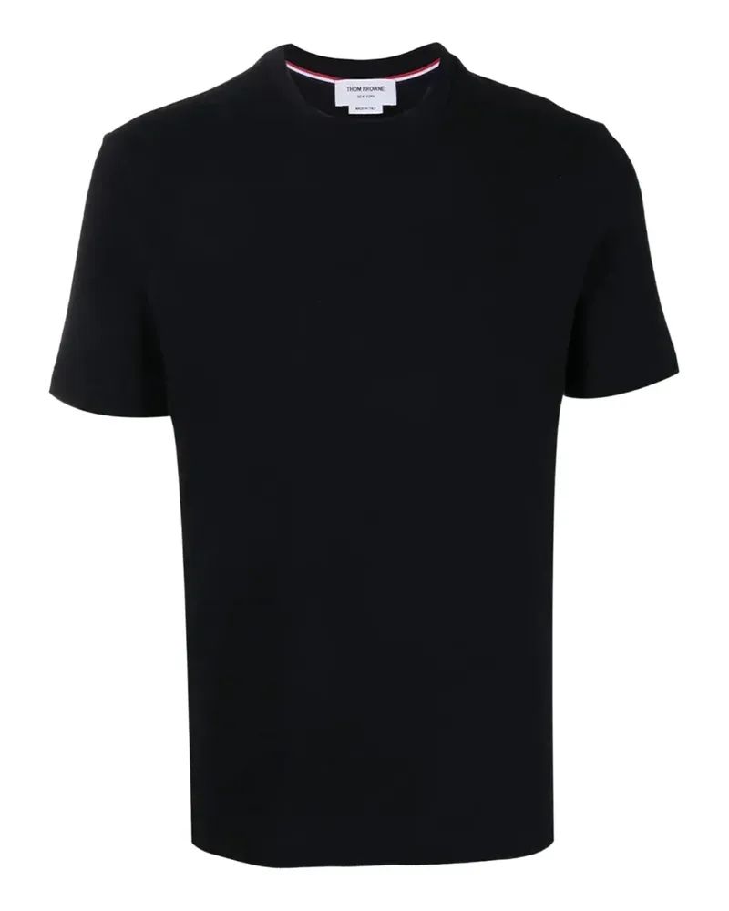 Thom Browne T-Shirt mit Streifen-Detail - Schwarz Schwarz