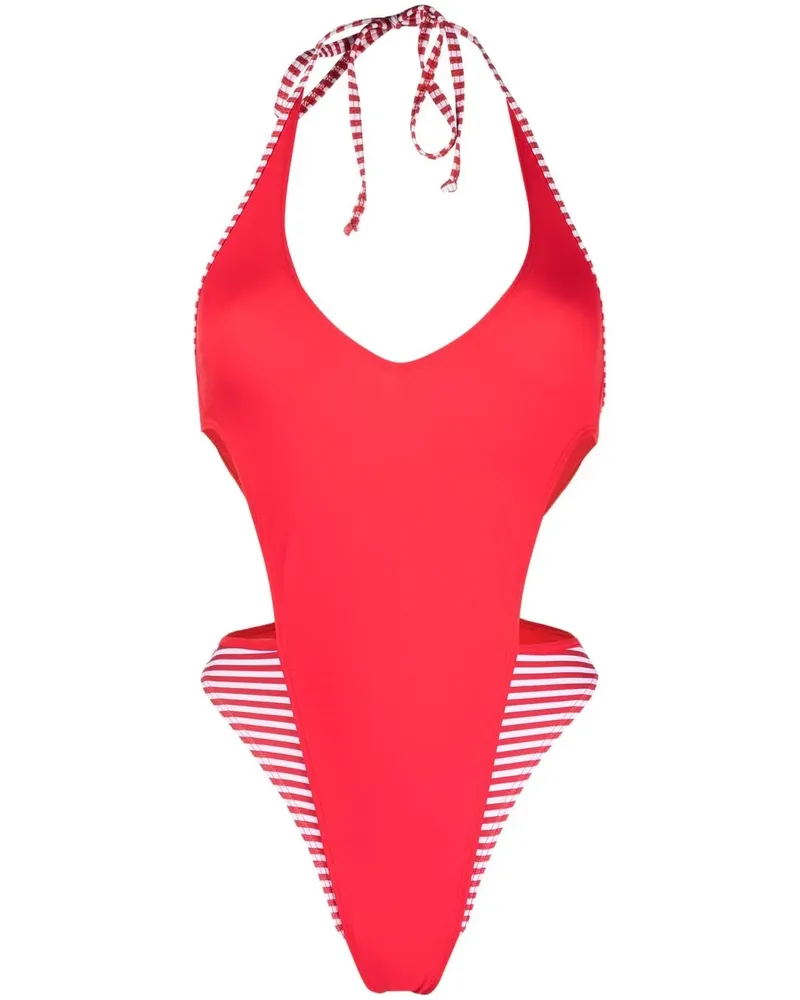 Diesel Neckholder-Badeanzug - Rot Rot