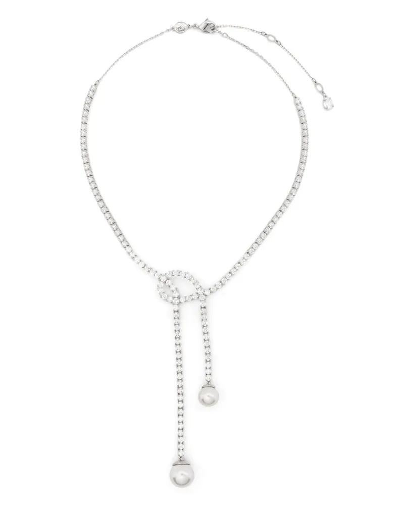 Swarovski Matrix Y Halskette - Silber Silber