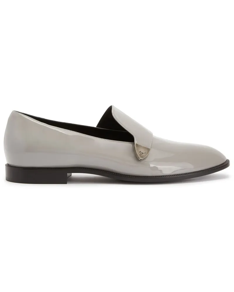 Giuseppe Zanotti Eflamm Loafer aus Lackleder - Grau Grau