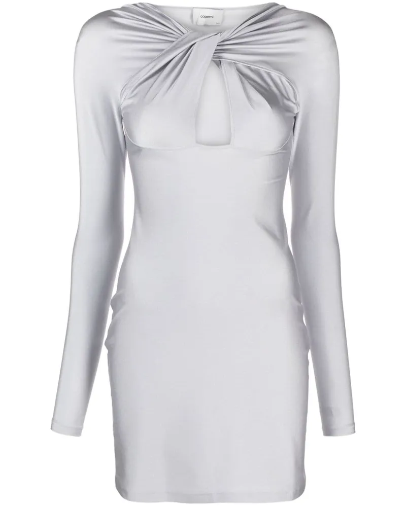 COPERNI Minikleid mit Cut-Out - Grau Grau