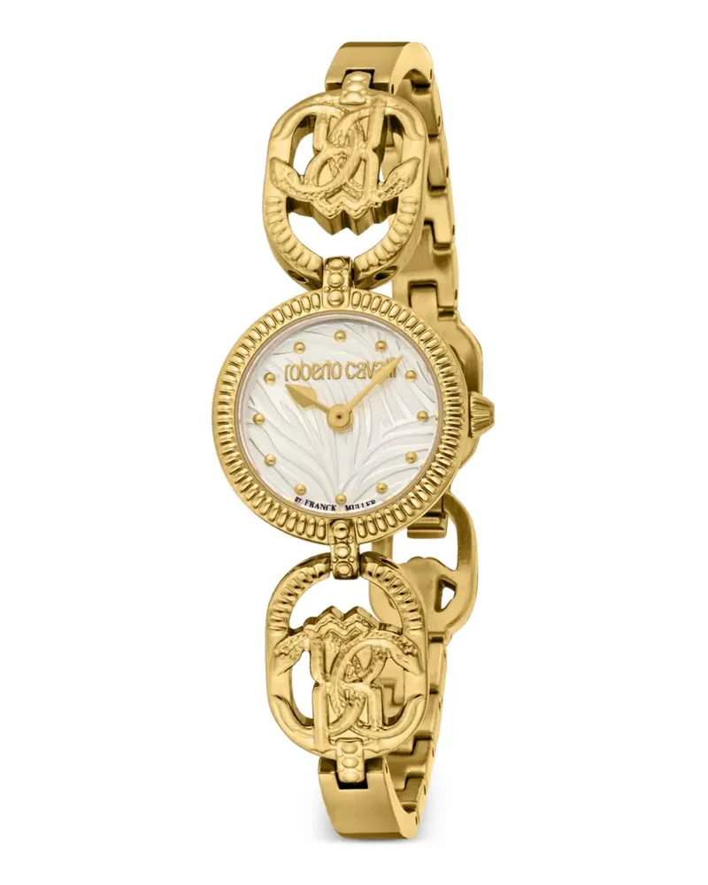 Roberto Cavalli monogram link 22mm watch - Weiß Weiß