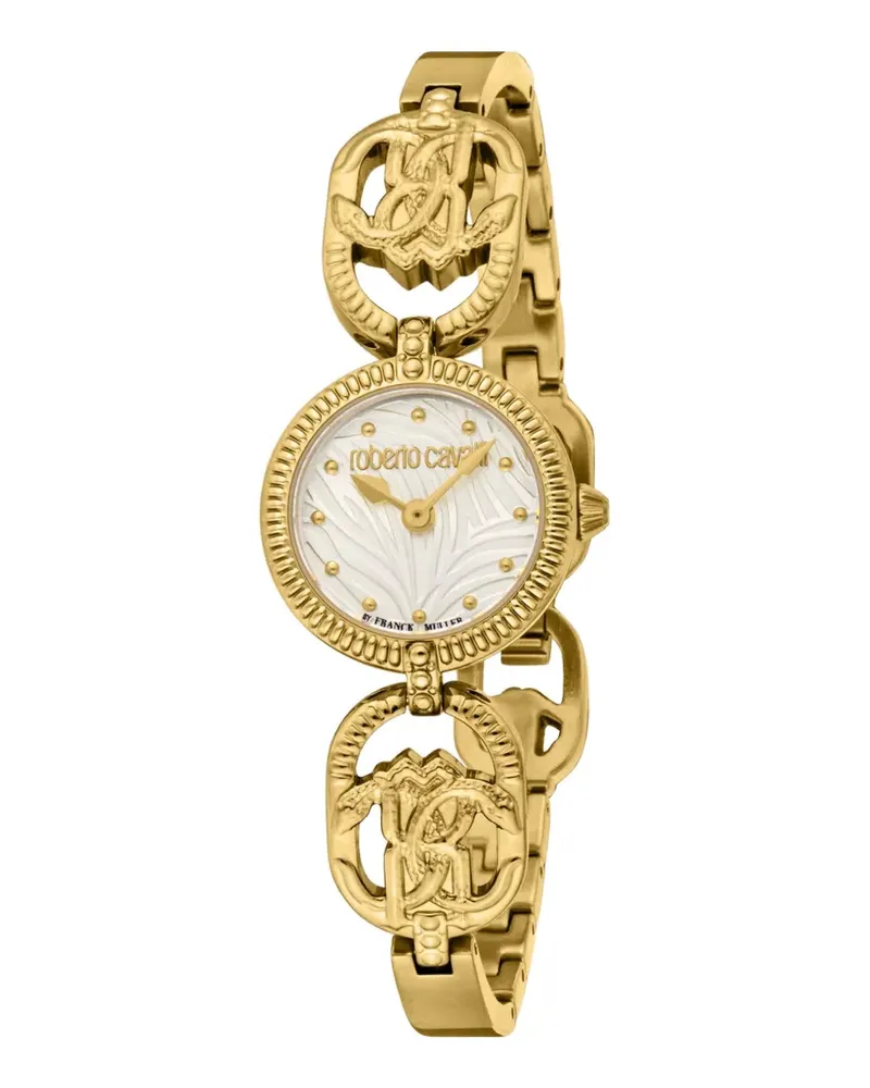 Roberto Cavalli monogram link 22mm watch - Weiß Weiß