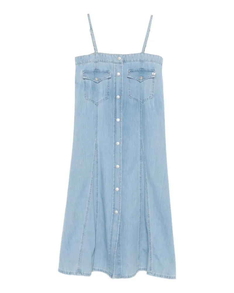 Adriano Goldschmied buttoned pocket dress - Blau Blau