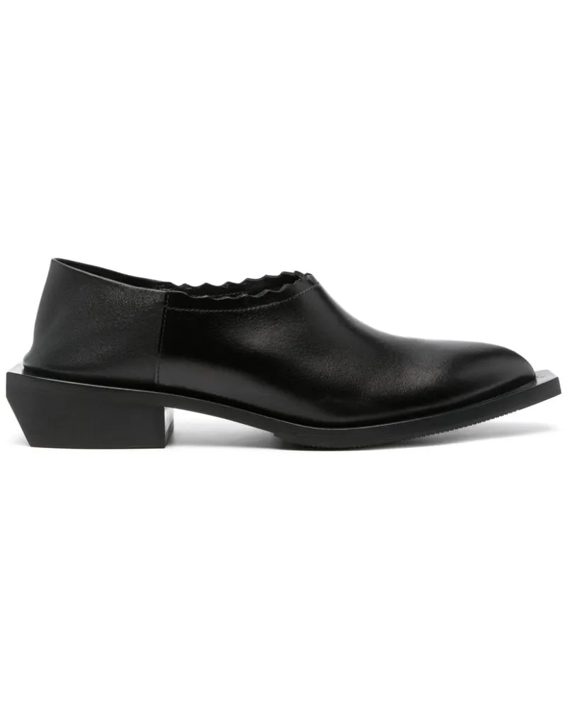 Moschino Loafer mit Cuban-Absatz 40mm - Schwarz Schwarz