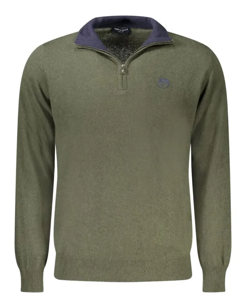 North Sails half-zip embroidered-logo sweater - Grün Grün
