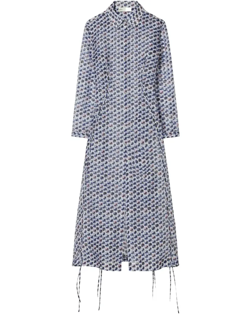 Tory Burch Organza-Kleid - Blau Blau