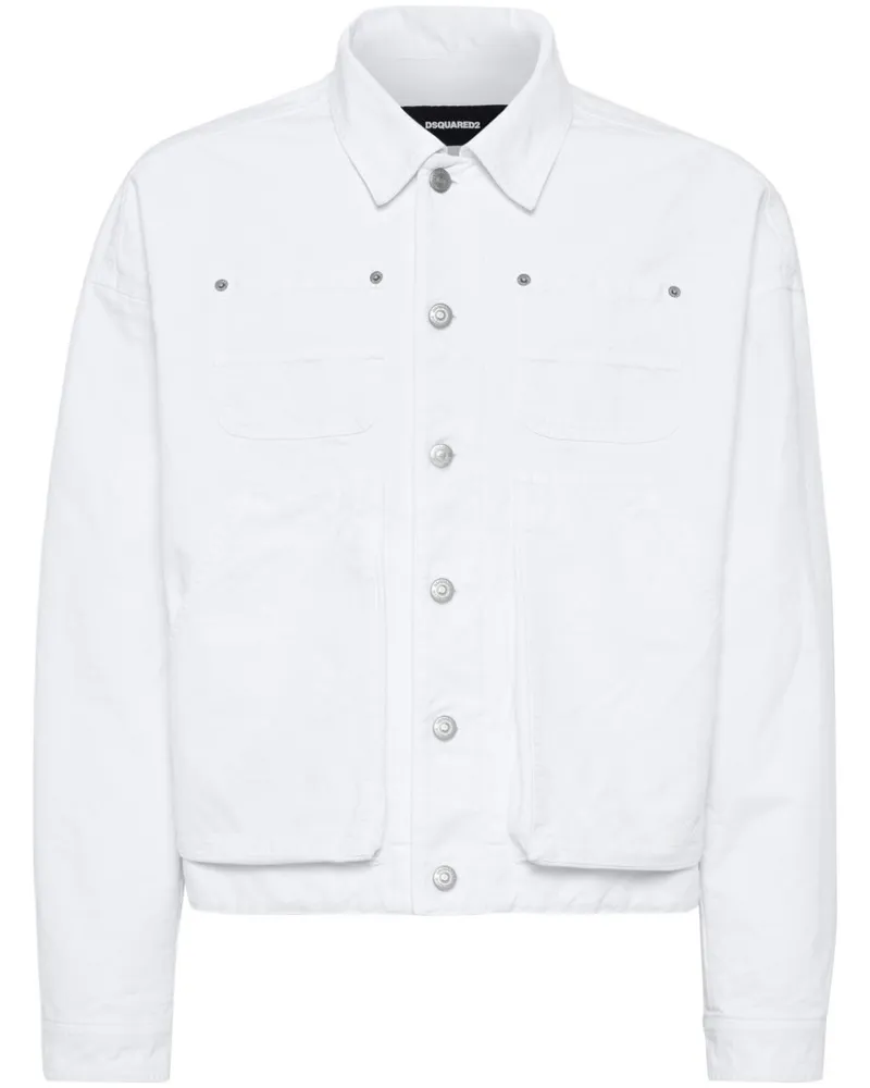 Dsquared2 Klassische Jeansjacke - Weiß Weiß