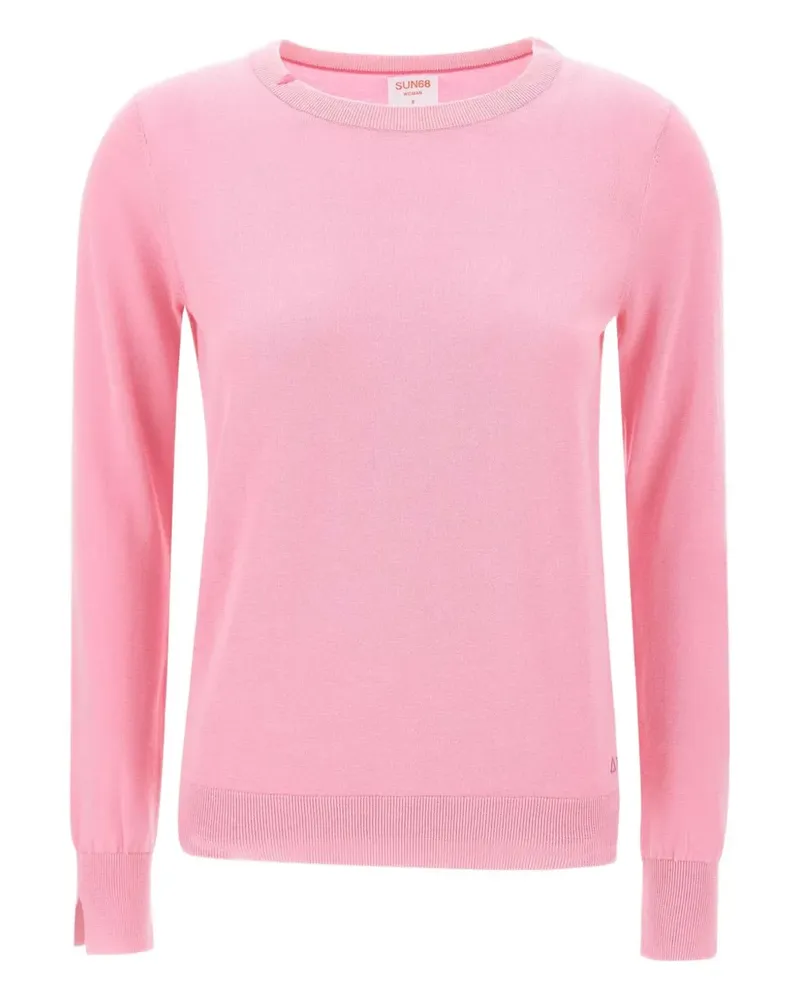 Sun68 Pullover mit rundem Ausschnitt - Rosa Rosa