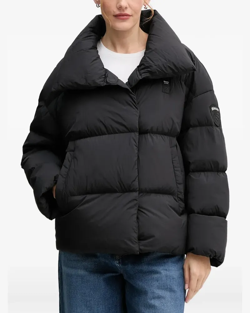 Blauer padded jacket - Schwarz Schwarz