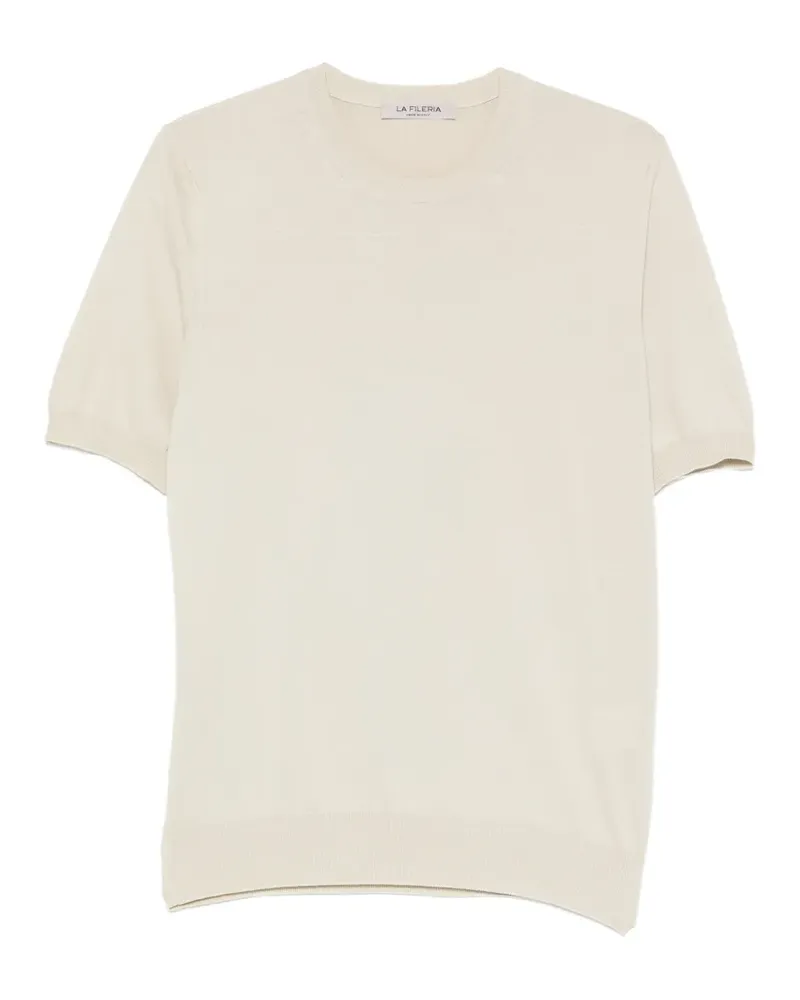 La Fileria T-Shirt mit Rundhalsausschnitt - Nude Nude