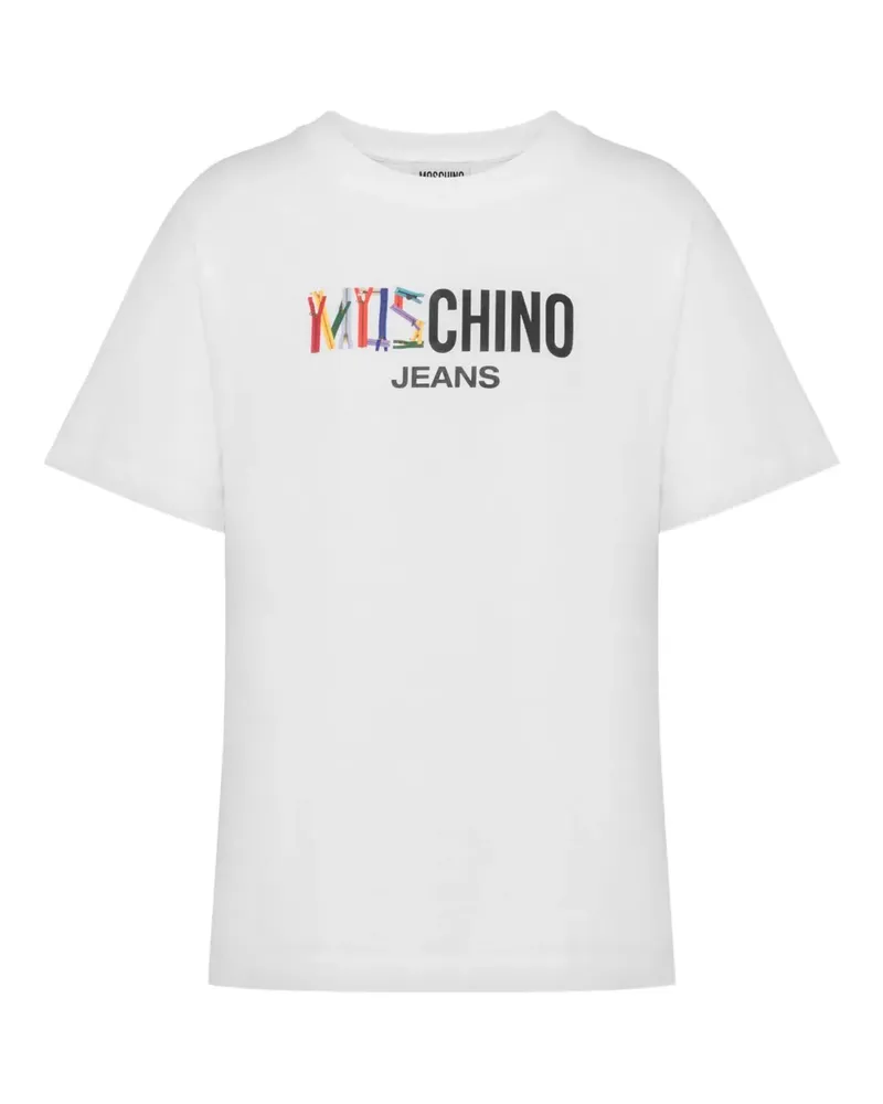 Moschino Klassisches T-Shirt - Weiß Weiß
