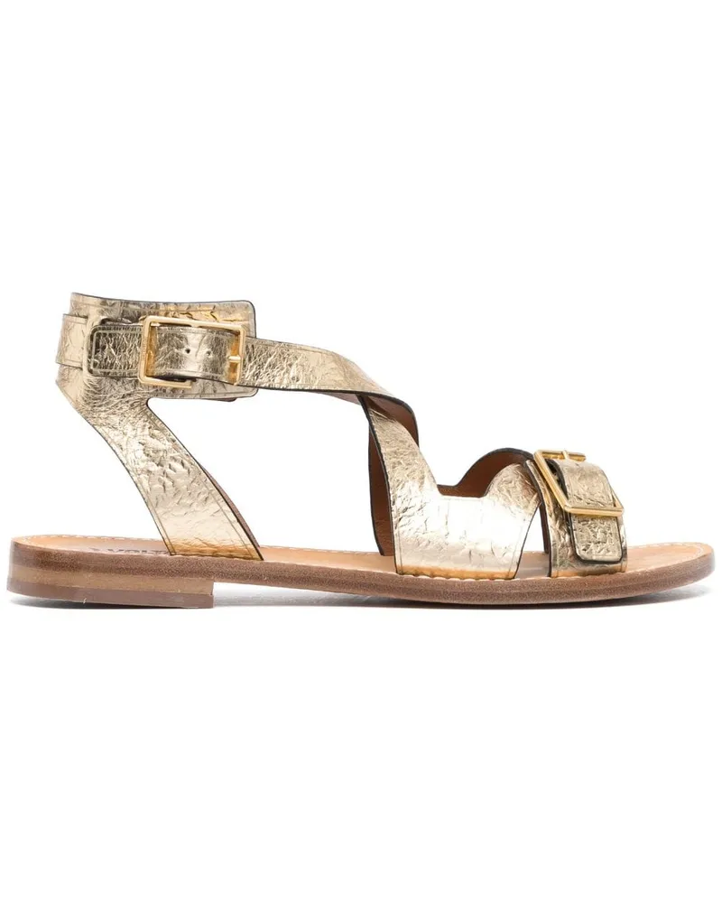 Zadig & Voltaire Cecilia Caprese Sandalen mit Finish - Gold Gold
