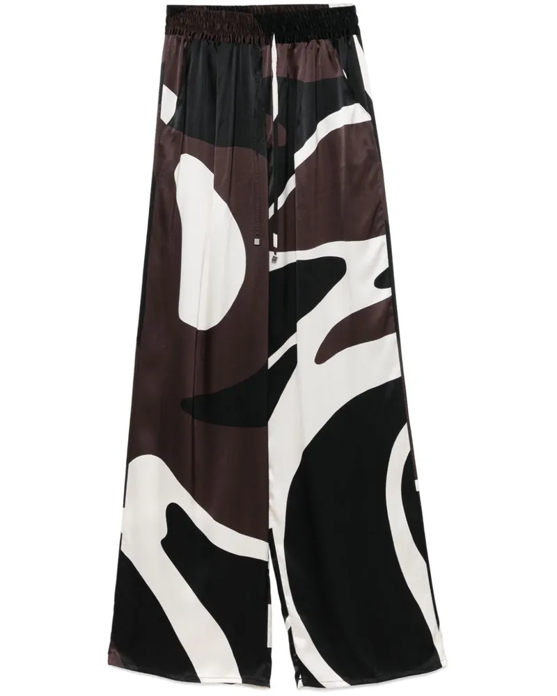 Kiton Hose mit abstraktem Print - Braun Braun