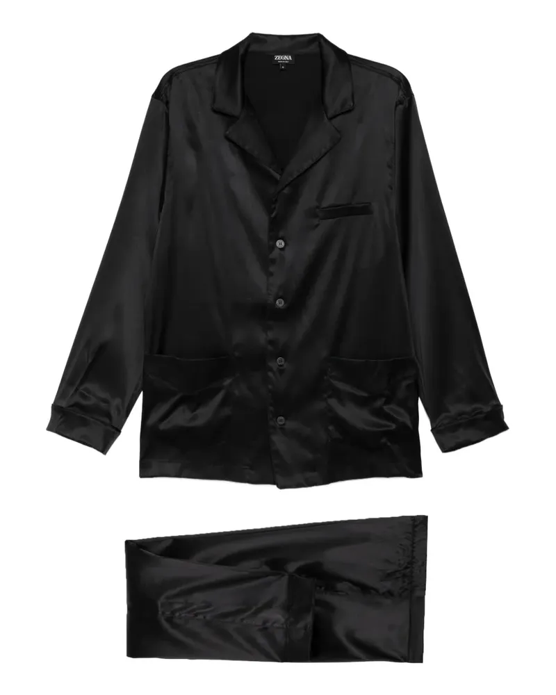 Ermenegildo Zegna Pyjama-Jacke - Schwarz Schwarz