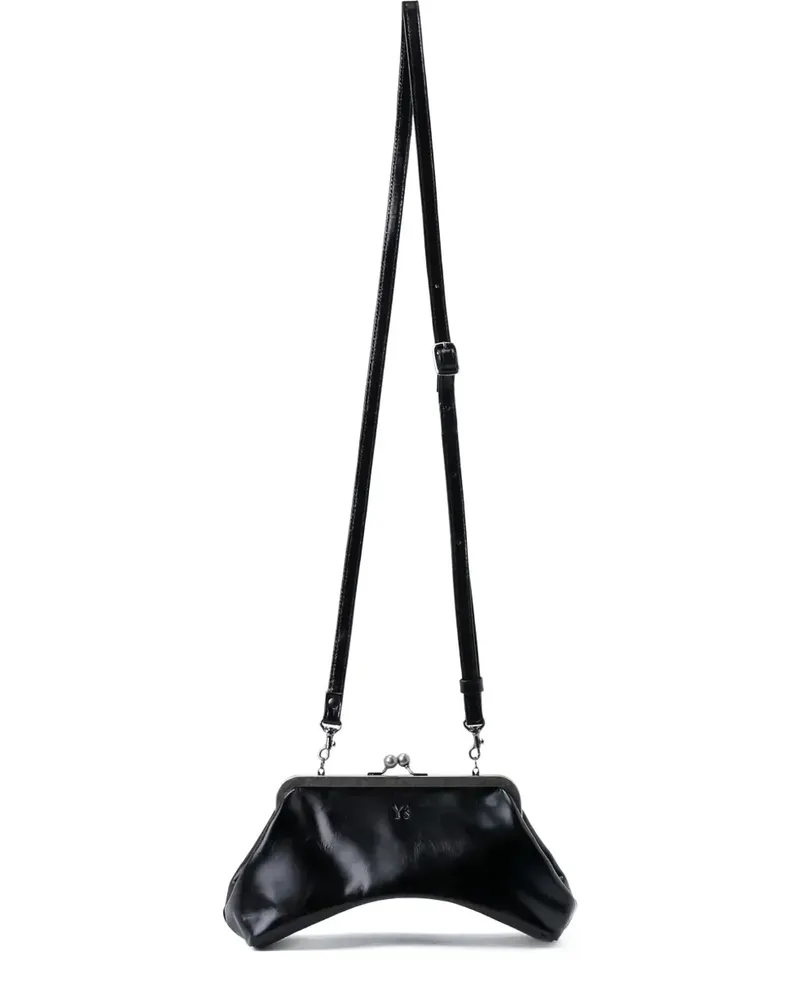 Yohji Yamamoto Handtasche mit Spangenverschluss - Schwarz Schwarz