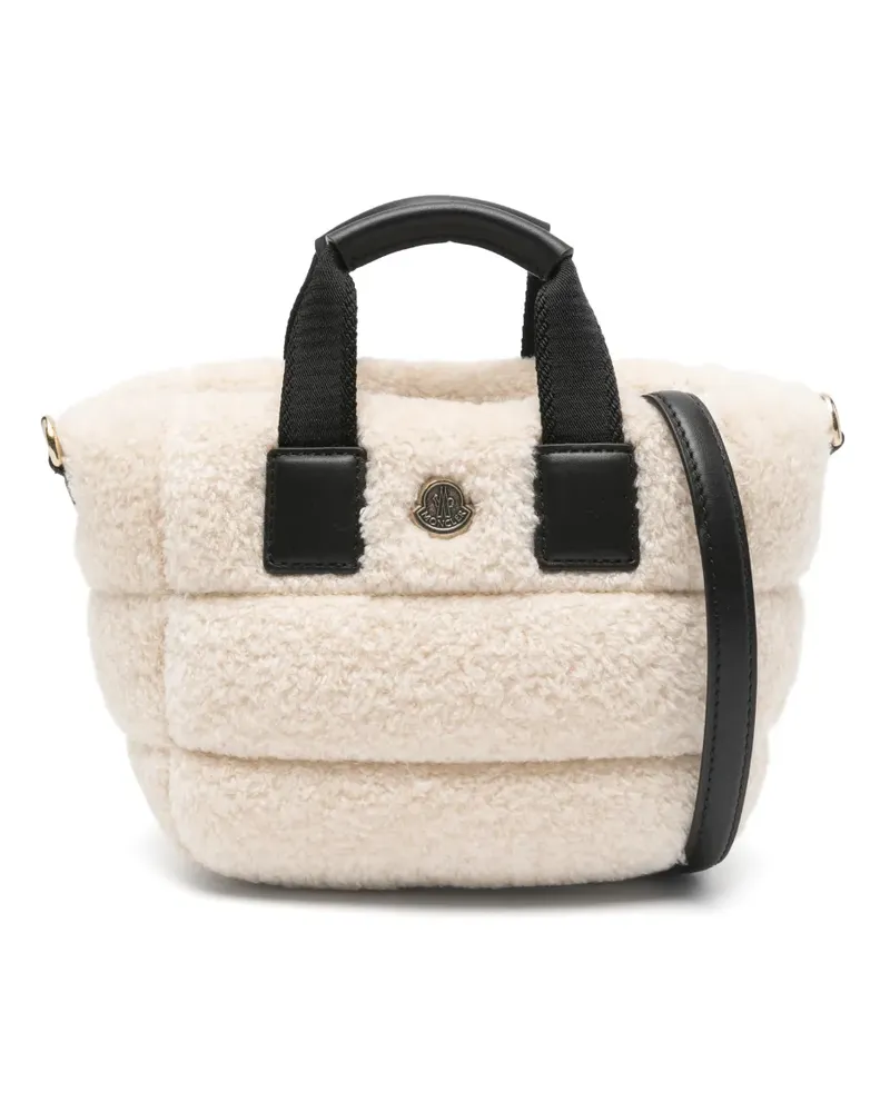 Moncler micro Caradoc quilted tote bag - Weiß Weiß