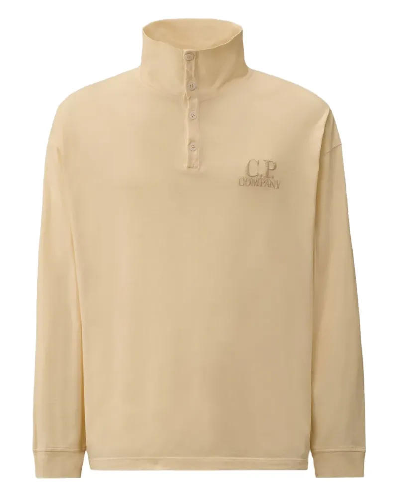 C.P. Company Poloshirt mit Logo-Stickerei - Nude Nude