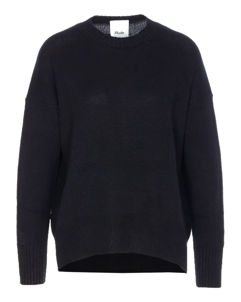 ALLUDE Kaschmirpullover mit Rundhalsausschnitt - Blau Blau
