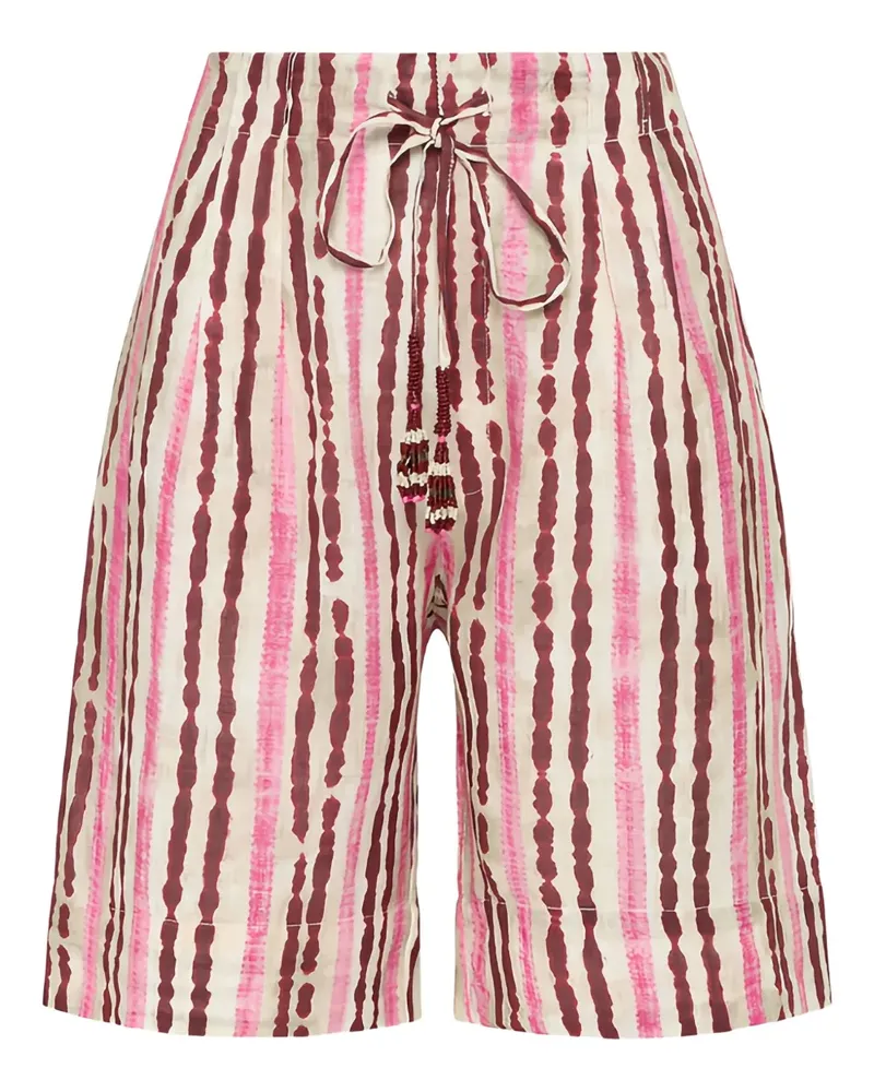 Maliparmi Gestreifte Shorts mit Kordelzug - Rosa Rosa