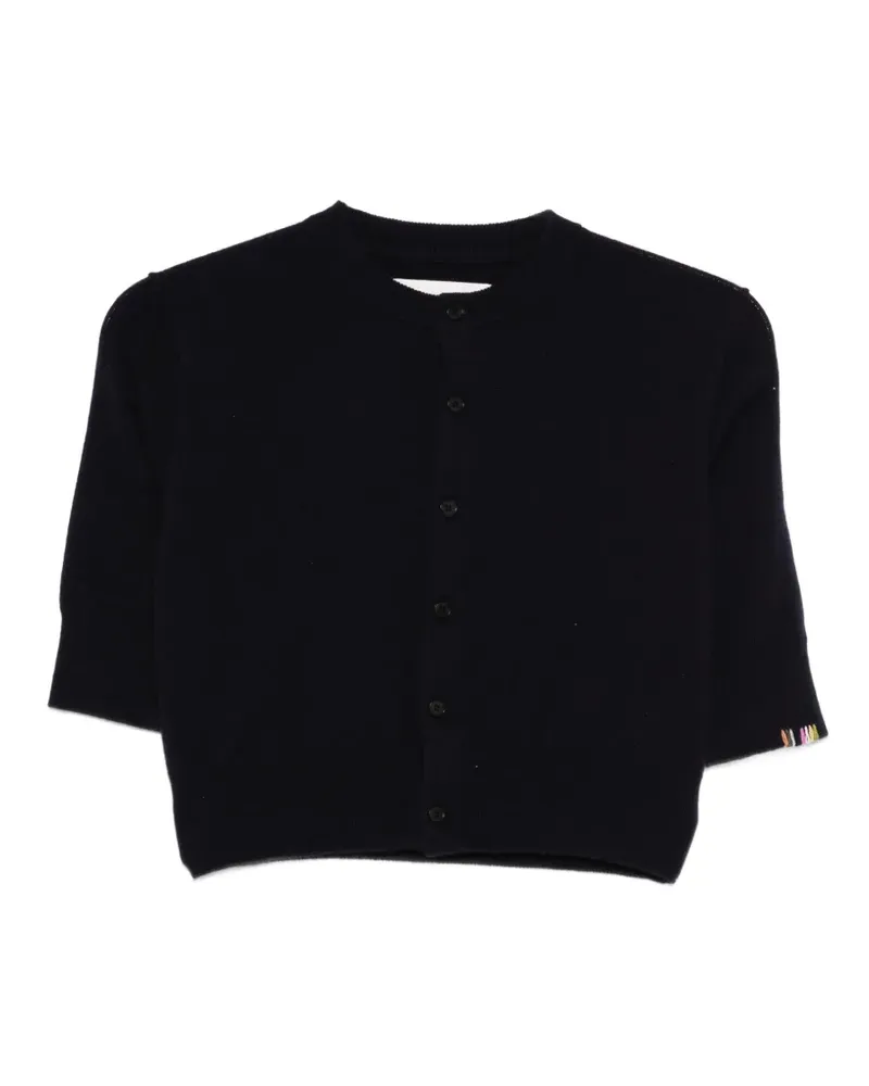 extreme cashmere Super Little button cardigan - Blau Blau