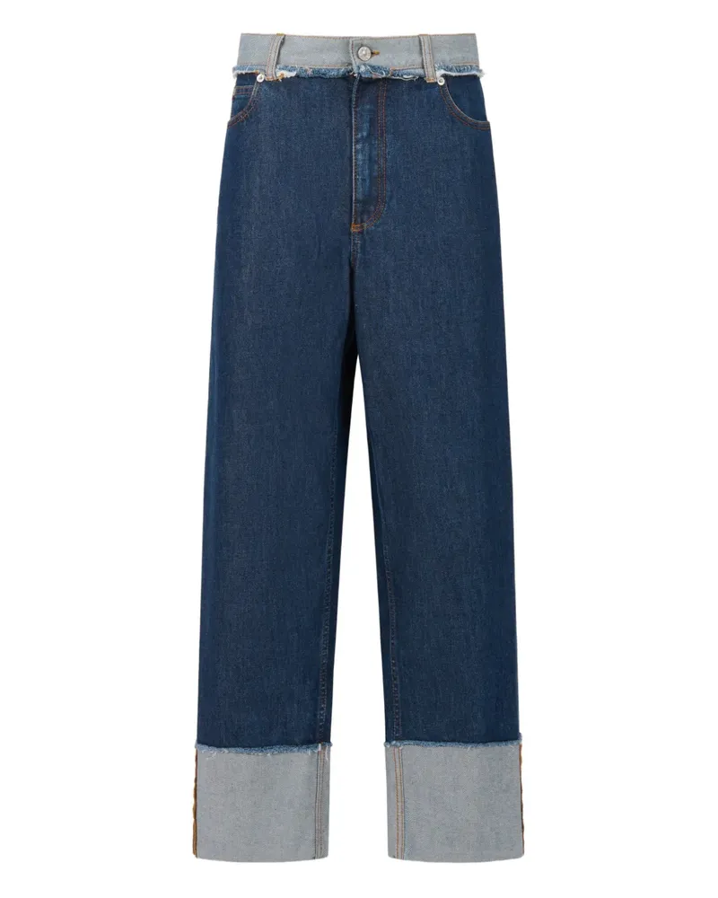 Marni Jeans mit Umschlag - Blau Blau