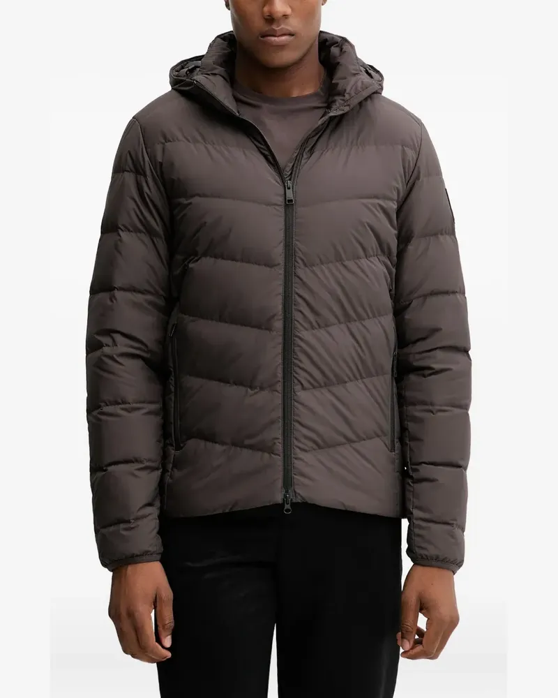 Jack Wolfskin Colonius hooded quilted padded jacket - Braun Braun