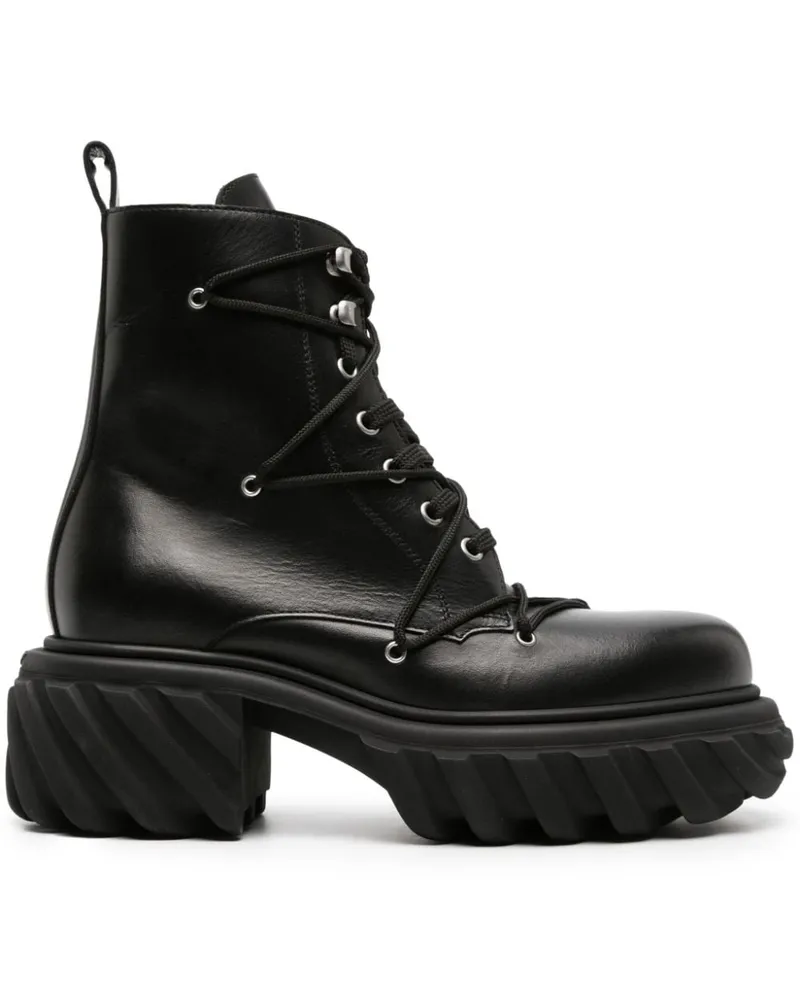 OFF-WHITE Tractor Motor Stiefel - Schwarz Schwarz