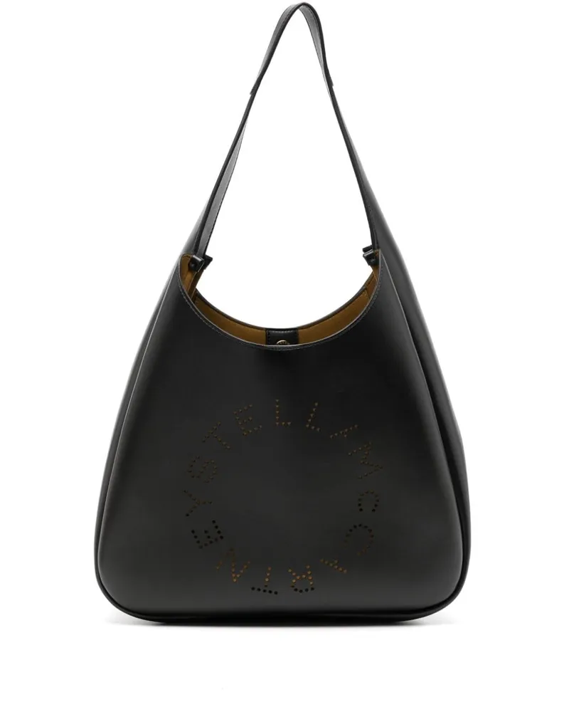 Stella McCartney Tote Bag mit Logo - Schwarz Schwarz