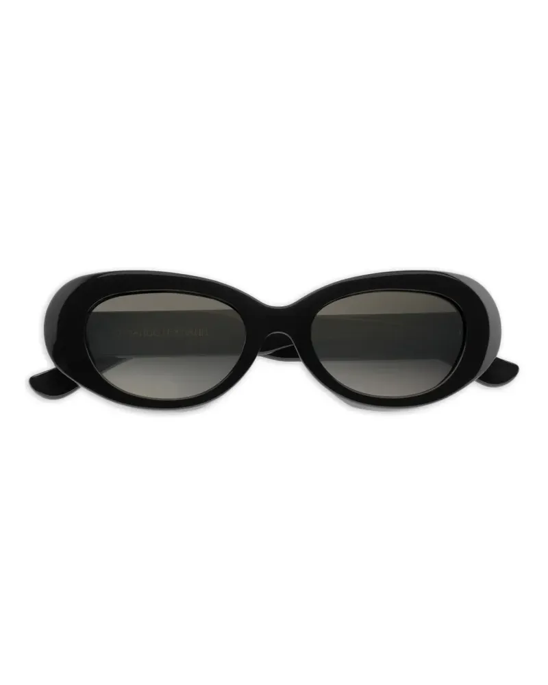 Emmanuelle Khanh Paris oval-frame sunglasses - Schwarz Schwarz