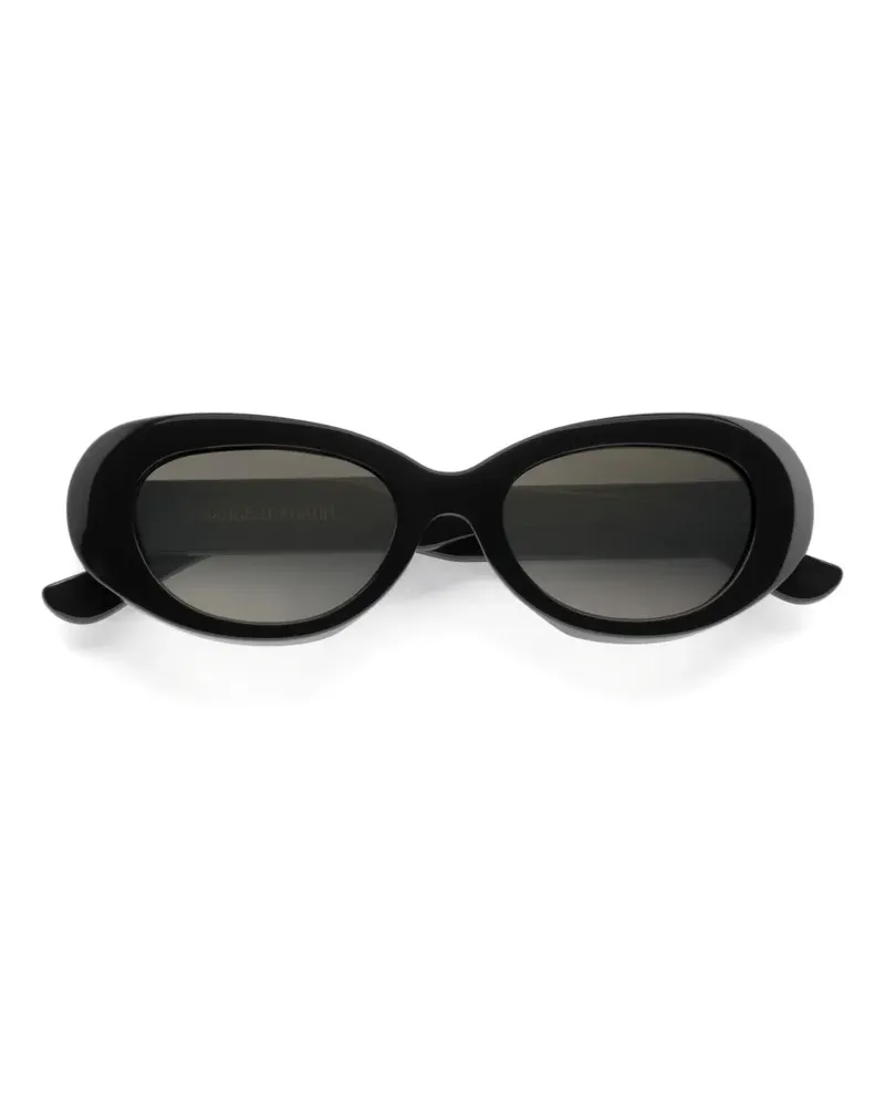 Emmanuelle Khanh Paris oval-frame sunglasses - Schwarz Schwarz