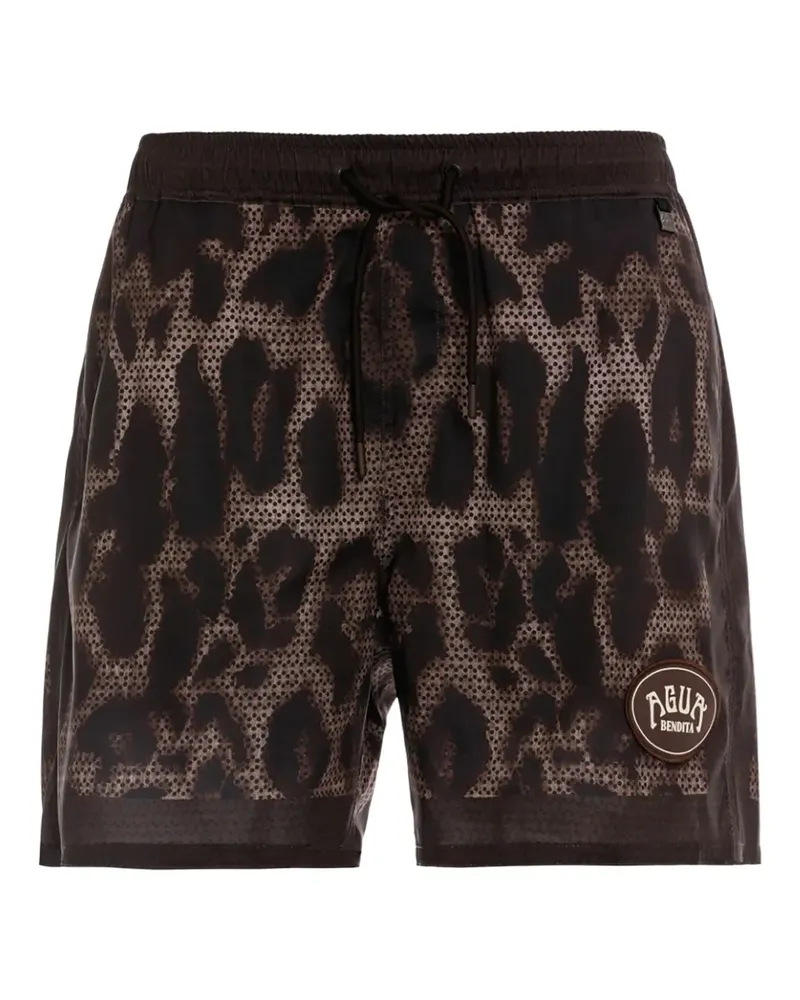 AGUA BENDITA Joe Quilt Badeshorts - Braun Braun