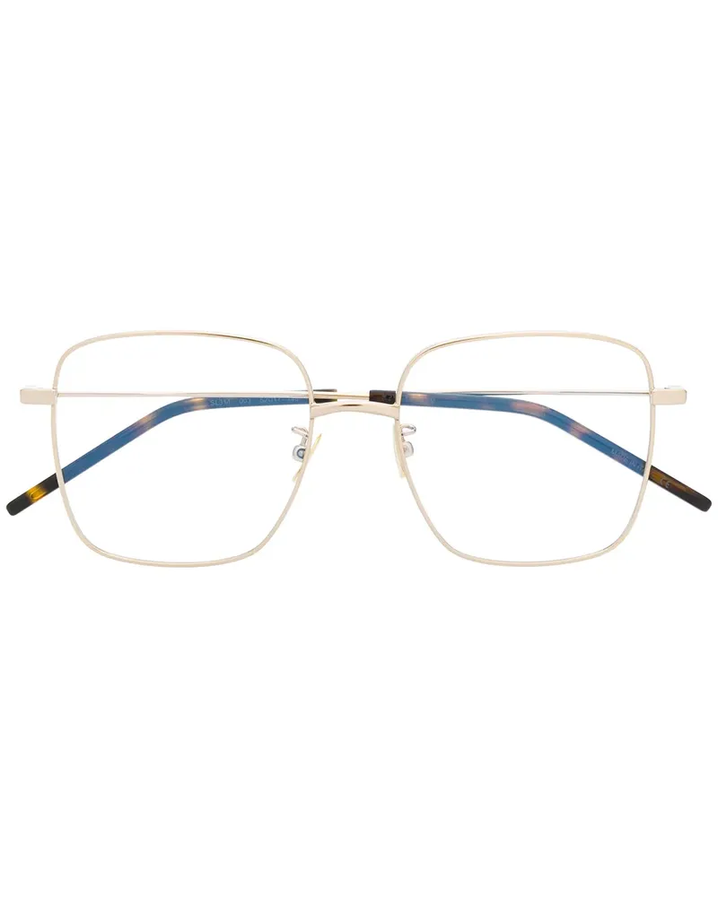 Saint Laurent Brille mit eckigem Gestell - Gold Gold