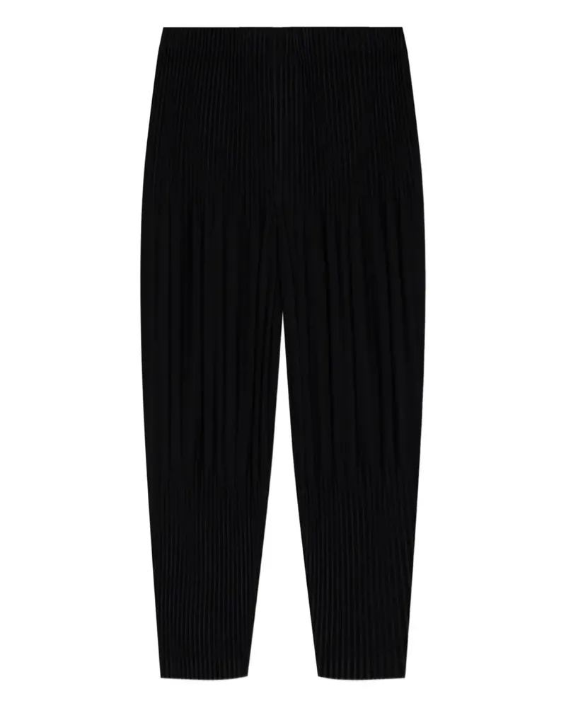 Issey Miyake Plissierte Hose - Schwarz Schwarz