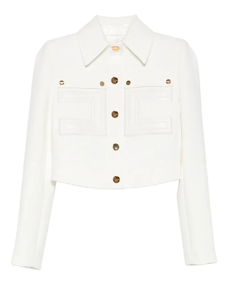 Elisabetta Franchi Jacke aus Krepp - Weiß Weiß