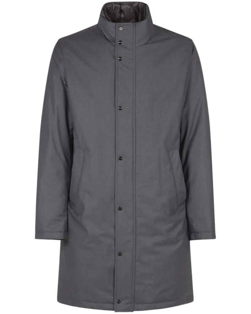 Herno Mantel mit Stehkragen - Grau Grau