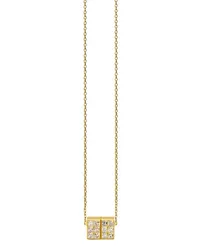 SHIHARA 18kt 01 Gelbgoldhalskette mit Diamanten Gold