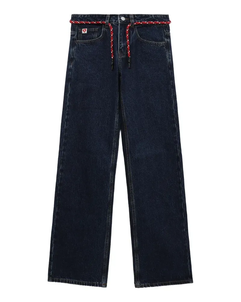 BAPE Jeans mit Kordelgürtel - Blau Blau