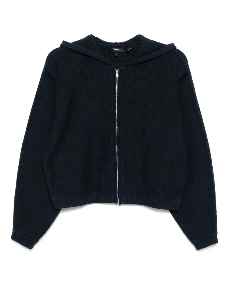 Theory Kapuzenjacke mit Reißverschluss - Blau Blau