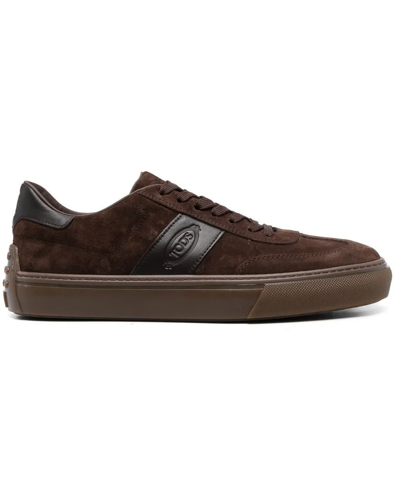 TOD'S Sneakers mit Logo-Patch - Braun Braun